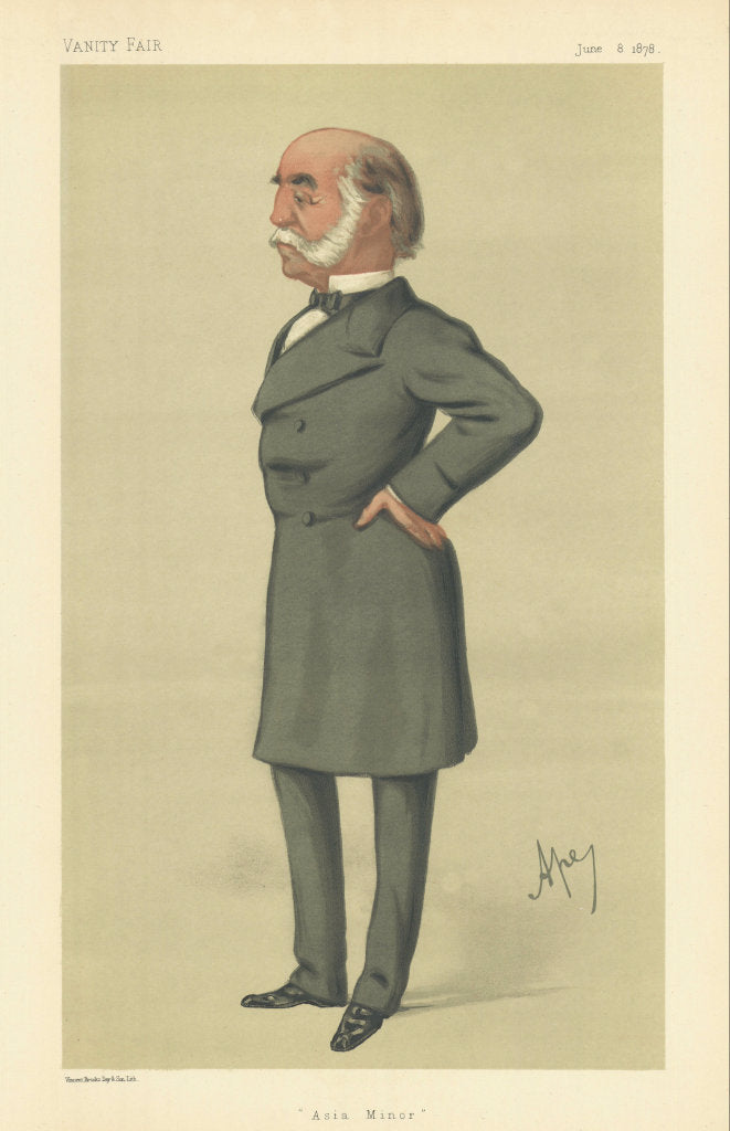 VANITY FAIR SPY CARTOON Lt-Gen Sir Arnold Burrowes Kemball 'Asia Minor' 1878